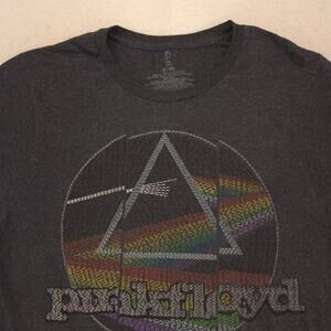 Pink Floyd The Dark Side of the Moon Band Graphic T Shirt Adult Mens Size S Gray